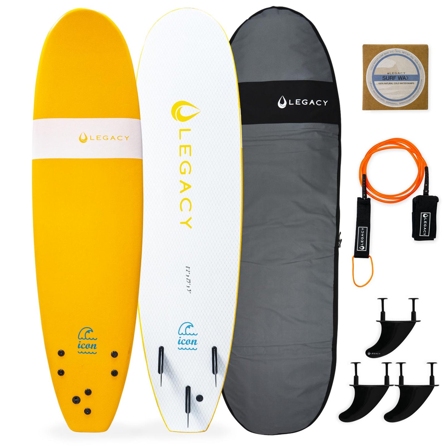 Legacy-Surfboard_8ft_Yellow_Boardbag-Package.jpg
